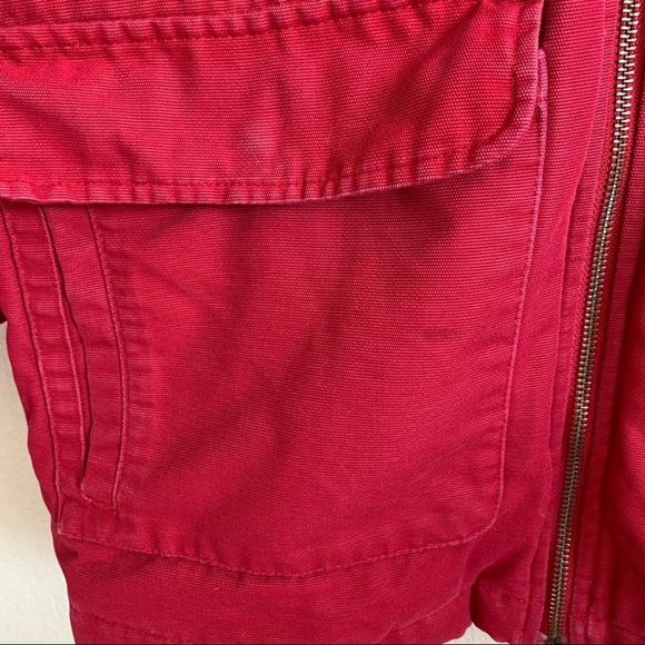 Eddie Bauer Goose Down Leather Collar Coat Small Petite - Picture 5 of 10